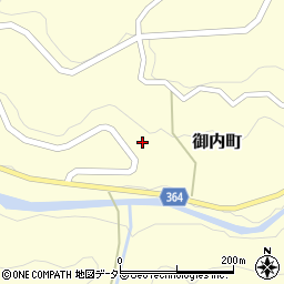 愛知県豊田市御内町東口論部周辺の地図