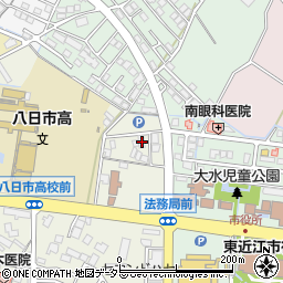 滋賀県東近江市八日市上之町1-57周辺の地図