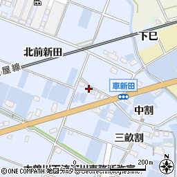 愛知県弥富市鯏浦町一反割周辺の地図