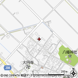 滋賀県近江八幡市安土町内野630周辺の地図