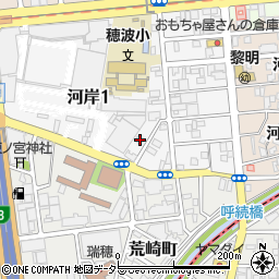 愛知県名古屋市瑞穂区河岸一丁目1-56周辺の地図