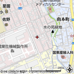 静岡県三島市緑町21-28周辺の地図