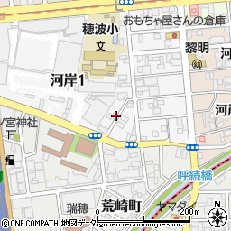 愛知県名古屋市瑞穂区河岸一丁目1-55周辺の地図