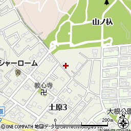 愛知県名古屋市天白区土原3丁目678周辺の地図