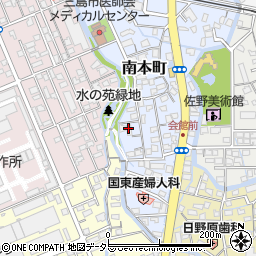 三島高台キリスト教会周辺の地図