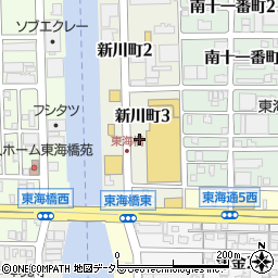 愛知県名古屋市港区新川町3丁目周辺の地図