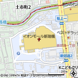 柿安口福堂　新瑞橋店周辺の地図