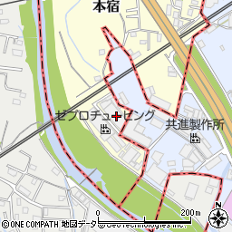 静岡県駿東郡長泉町本宿713-1周辺の地図