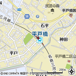 平戸橋駅周辺の地図