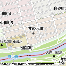 愛知県名古屋市瑞穂区井の元町76周辺の地図