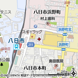 近江焼肉ホルモンすだく 八日市駅前店周辺の地図