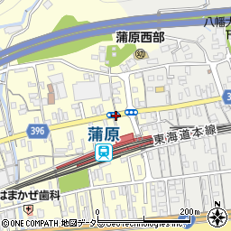 蒲原駅周辺の地図