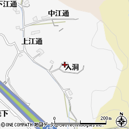 愛知県豊田市滝見町入洞周辺の地図