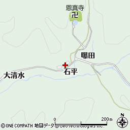 愛知県豊田市山中町石平周辺の地図