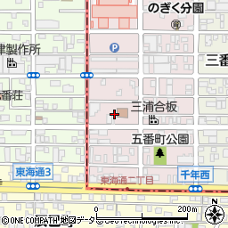 愛知県名古屋市熱田区五番町13周辺の地図