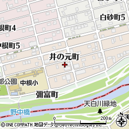 愛知県名古屋市瑞穂区井の元町73周辺の地図