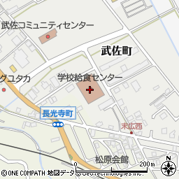 近江八幡市　学校給食センター周辺の地図