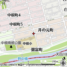 愛知県名古屋市瑞穂区井の元町44周辺の地図
