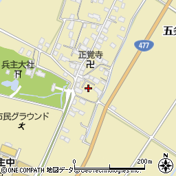 滋賀県野洲市五条237周辺の地図