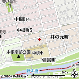 愛知県名古屋市瑞穂区井の元町25周辺の地図