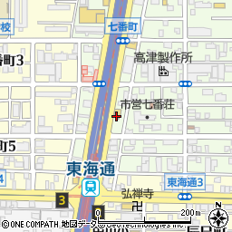 港警察署港明交番周辺の地図