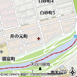 愛知県名古屋市瑞穂区井の元町157周辺の地図