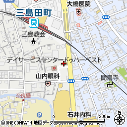 ぼて福三島店周辺の地図