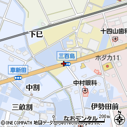 愛知県弥富市六條町前三百周辺の地図