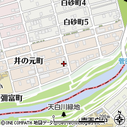 愛知県名古屋市瑞穂区井の元町158周辺の地図