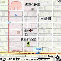 愛知県名古屋市熱田区五番町14周辺の地図