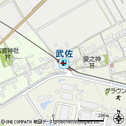 武佐駅周辺の地図