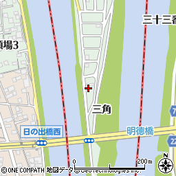 愛知県名古屋市中川区下之一色町三角48周辺の地図