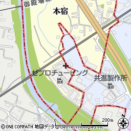 静岡県駿東郡長泉町本宿713周辺の地図