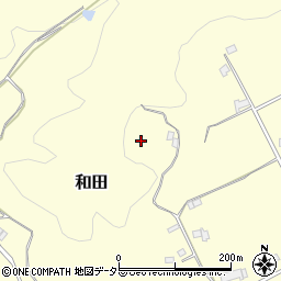 岡山県苫田郡鏡野町和田周辺の地図