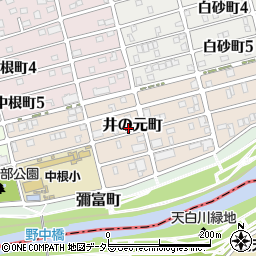 愛知県名古屋市瑞穂区井の元町85周辺の地図