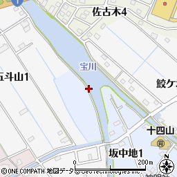愛知県弥富市坂中地町（樋西）周辺の地図