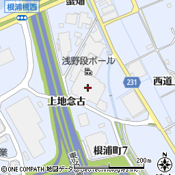 浅野段ボール株式会社本社・東名工場　製造部周辺の地図