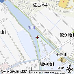 愛知県弥富市坂中地町小中地周辺の地図