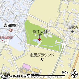 兵主神社庭園周辺の地図