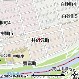 愛知県名古屋市瑞穂区井の元町周辺の地図