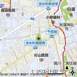 新宿児童遊園地周辺の地図