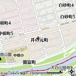 愛知県名古屋市瑞穂区井の元町92周辺の地図