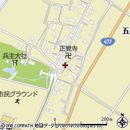 滋賀県野洲市五条243周辺の地図