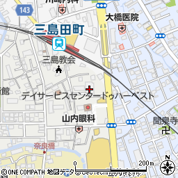 静岡銀行中島支店周辺の地図