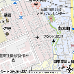 静岡県三島市緑町20周辺の地図