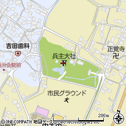 兵主大社周辺の地図