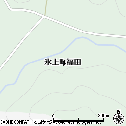 兵庫県丹波市氷上町福田周辺の地図