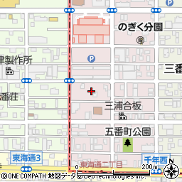 愛知県名古屋市熱田区五番町12周辺の地図