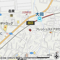 大岡駅前ビル周辺の地図