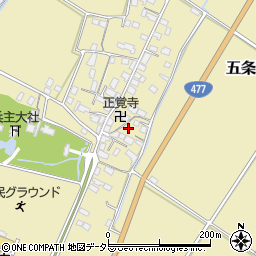 滋賀県野洲市五条246周辺の地図
